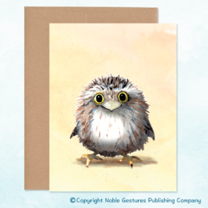 Happy Owl Note Card Front