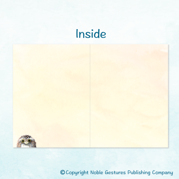 Happy Owl Note Card Inside