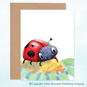 Lady Bug Note Card Front