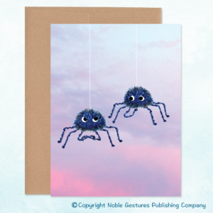 Spiders Note Card Front