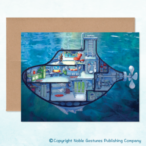 Submarine Note Card Front