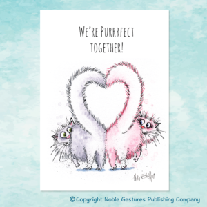 Heart Tails Valentine's Day Card Front