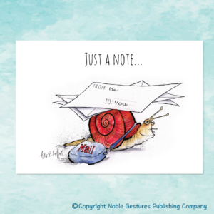 Snail Mail Note Card Front